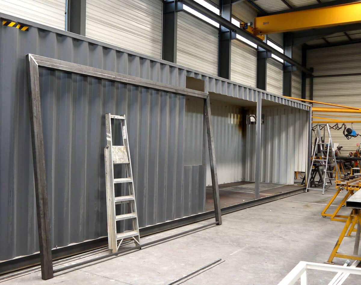Bâtiment modulaire Ocebloc en atelier